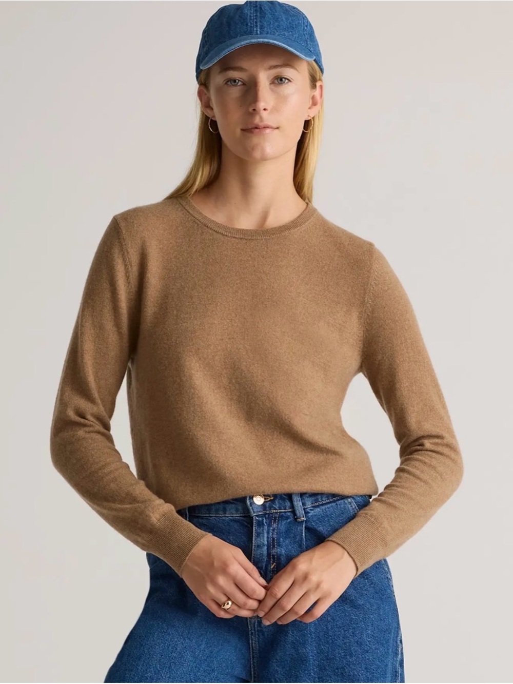 Nordstrom Camel Crewneck Sweater